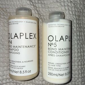 OLAPLEX No.4 and No.5 Bond Maintenance Set - Cream and White